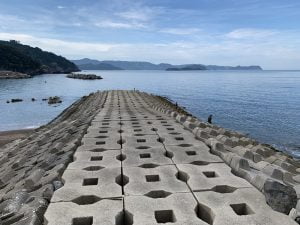 田村漁港消波ブロック