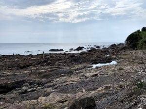 中紀のエギングポイント潮吹き岩