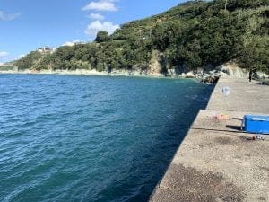 和歌山紀北のエギングポイント下津加茂川河口の白灯