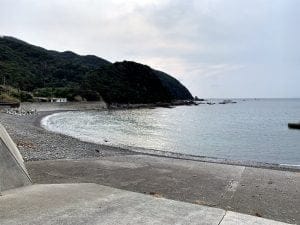 和歌山中紀のエギングポイント田杭の小波止