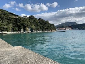 和歌山紀北のエギングポイント下津加茂川河口の白灯