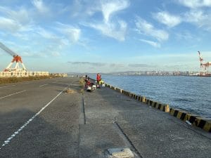 和歌山紀北のエギングポイント水軒鉄鋼団地