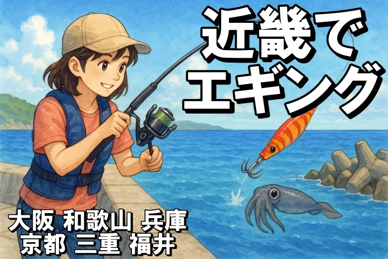近畿でエギング